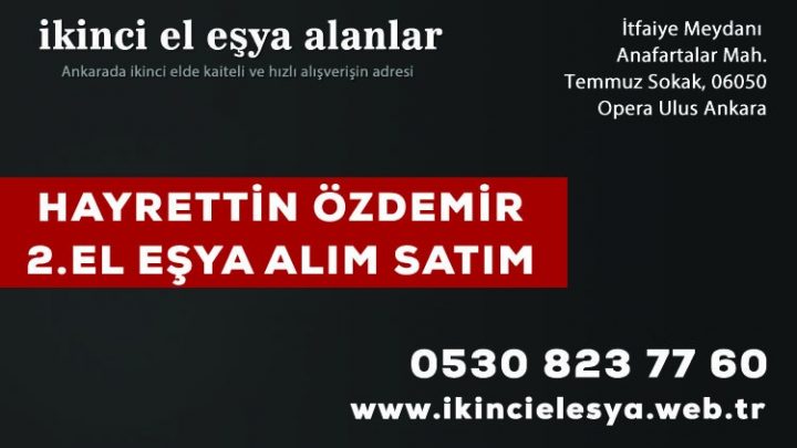 Ankara İkinci El Mobilya Alım